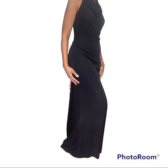 Adrianna Papell Evening Gown Size 8 Black Back out - Picture 1 of 7